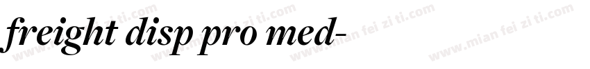 freight disp pro med字体转换